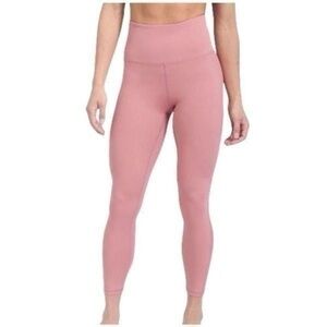 Zyia Active Pink Perforated Light n Tight Leggings Size Small